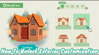 How To Unlock Home Exterior Customization - EASY | Animal Crossing: New Horizons 2.0
