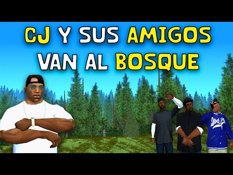 CJ and his FRIENDS go to the WOODS 1/2 (1K SUBS SPECIAL) - Q&A - GTA San Andreas Loquendo