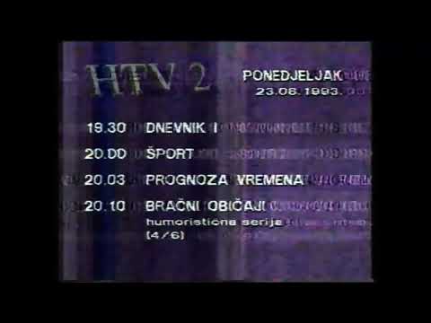 [1080p60] HRT, 23. kolovoz 1993. - raspored programa