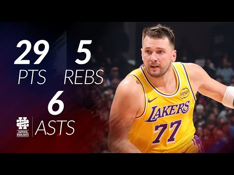 Luka Doncic 29 pts 5 rebs 6 asts vs Cavs 25/26 season
