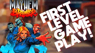 Mayhem Brawler - First Level Gameplay - Coming Soon To iiRcade! Modern Urban Beat'Em Up!