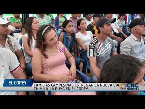 FAMILIAS CAMPESINAS ESTRENAN LA NUEVA VÍA CHIMILA–LA PUYA EN EL COPEY