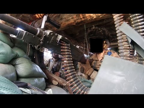 Machine Gun Nest Combat Footage | Ukrainian International Legion