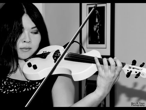 Battlecry of Freedom - live electric violin solo - video of soundtrack recording - Koi Anunta
