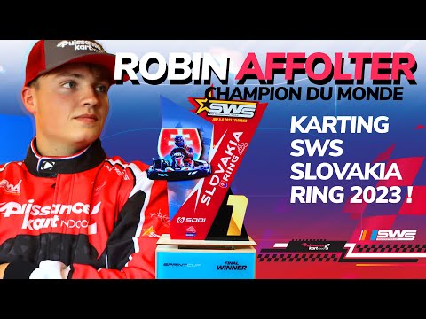 Robin AFFOLTER pilote Puissance kart est champion du monde karting SWS 2023