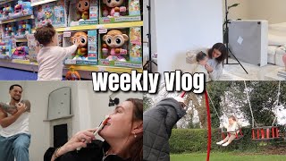 1st b-day shopping & party plans! Photoshoot & Mini spring haul - Weekly vlog