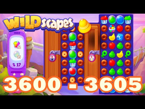 Wildscapes Level 3600 - 3605 HD Walkthrough 3 match puzzle | android | 3601 | 3602 | 3603 | IOS