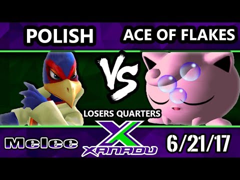 S@X 207 - Ace of Flakes (Jigglypuff) Vs. Polish (Falco) - Smash Melee Losers Quarters - SSBM