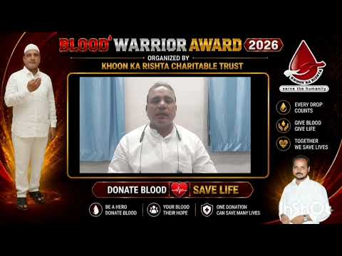 Kadapa District TDP Vice President Dr.Shaik Nazeemuddin Sir Message About Blood Warrior Award 2026