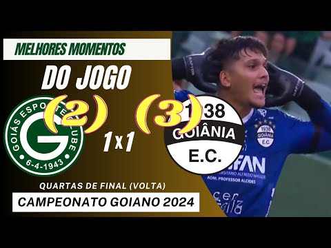 Verdão Eliminado! Goiás 1 (2) x (3) 1 Goiânia | Melhores Momentos Campeonato Goiano 2024
