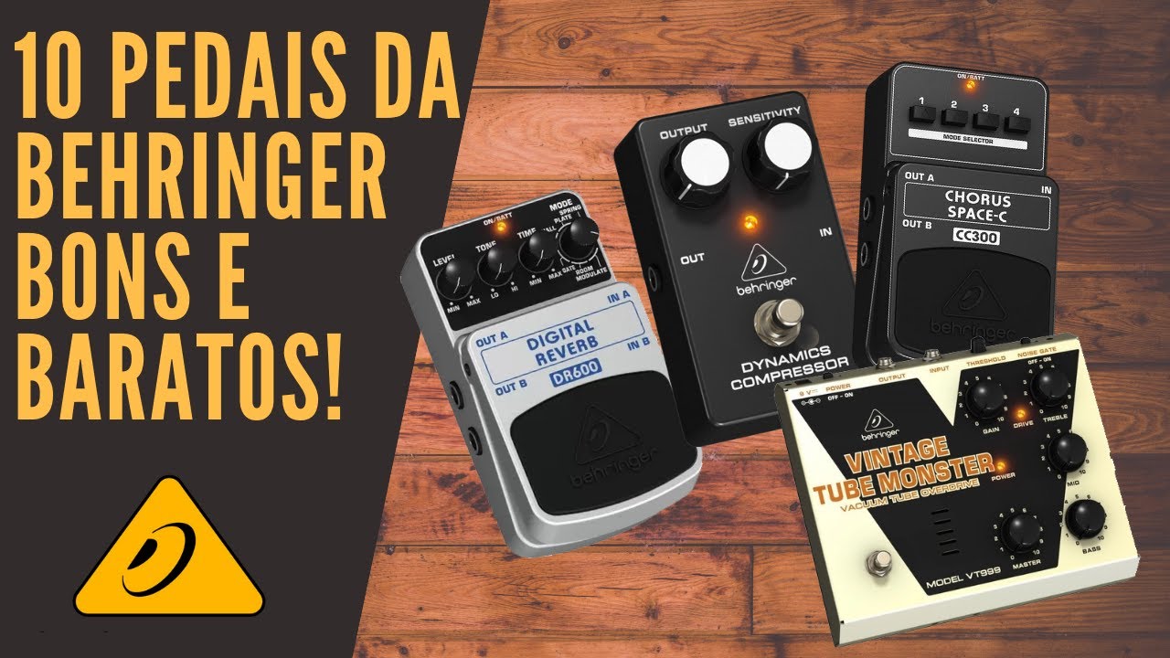 10 PEDAIS DE GUITARRA DA BEHRINGER BONS E BARATOS
