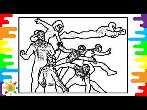 Different Spiderman Colors  Coloring  | Spiderman Coloring | Syn Cole - Feel Good [NCS Release]