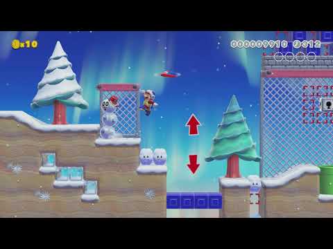Journey to the Snowy Hills by Fire-Ruby 🍄 Super Mario Maker 2 #adk 😶 No Commentary