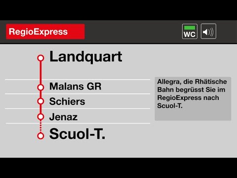 RhB Ansagen » RE Landquart — Scuol-Tarasp (2023) | SLBahnen