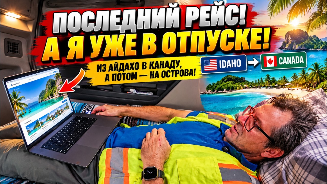 Последний рейс перед отпуском. Из Айдахо в Канаду, а потом — на острова!