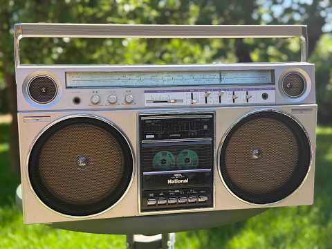 National RX-5080 Rare Vintage Stereo Cassette Boombox JDM 100V Warranty image 23
