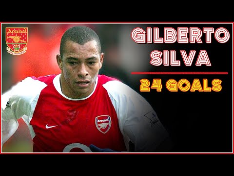 GILBERTO Silva ➥ All 24 Goals | Arsenal ● 2002-2008 [HD]