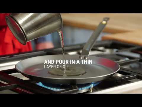 How To Season a MINERAL B Carbon Steel Pan on the Stovetop | de Buyer USA
