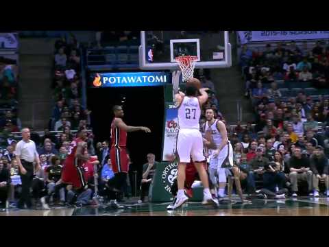 Hassan Whiteside Injured   Heat vs Bucks   March 24, 2015   NBA 2014 15 Season