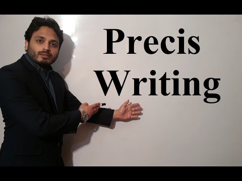 Precis Writing By Syed Ali Raza Kazmi
