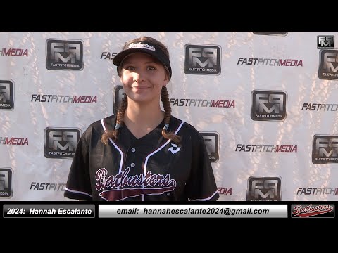 2024 Hannah Escalante 4.33 GPA Pitcher Softball Player Skills Video - Batbusters Gomes/Ching