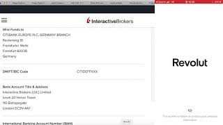 Sending money to Interactive Brokers from Europe without fees with Revolt