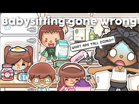 Working as a babysitter! (GONE WRONG) *WITH VOICE* || Toca Boca Roleplay