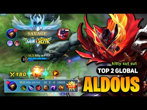 SAVAGE! Aldous Best Build 2023 [ Aldous Top Global Gameplay ] Mobile Legends