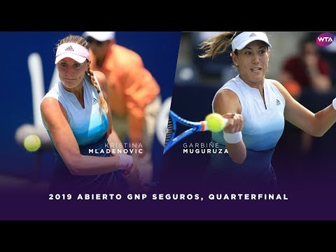 Kristina Mladenovic vs. Garbiñe Muguruza | 2019 Monterrey Open Quarterfinal | WTA Highlights