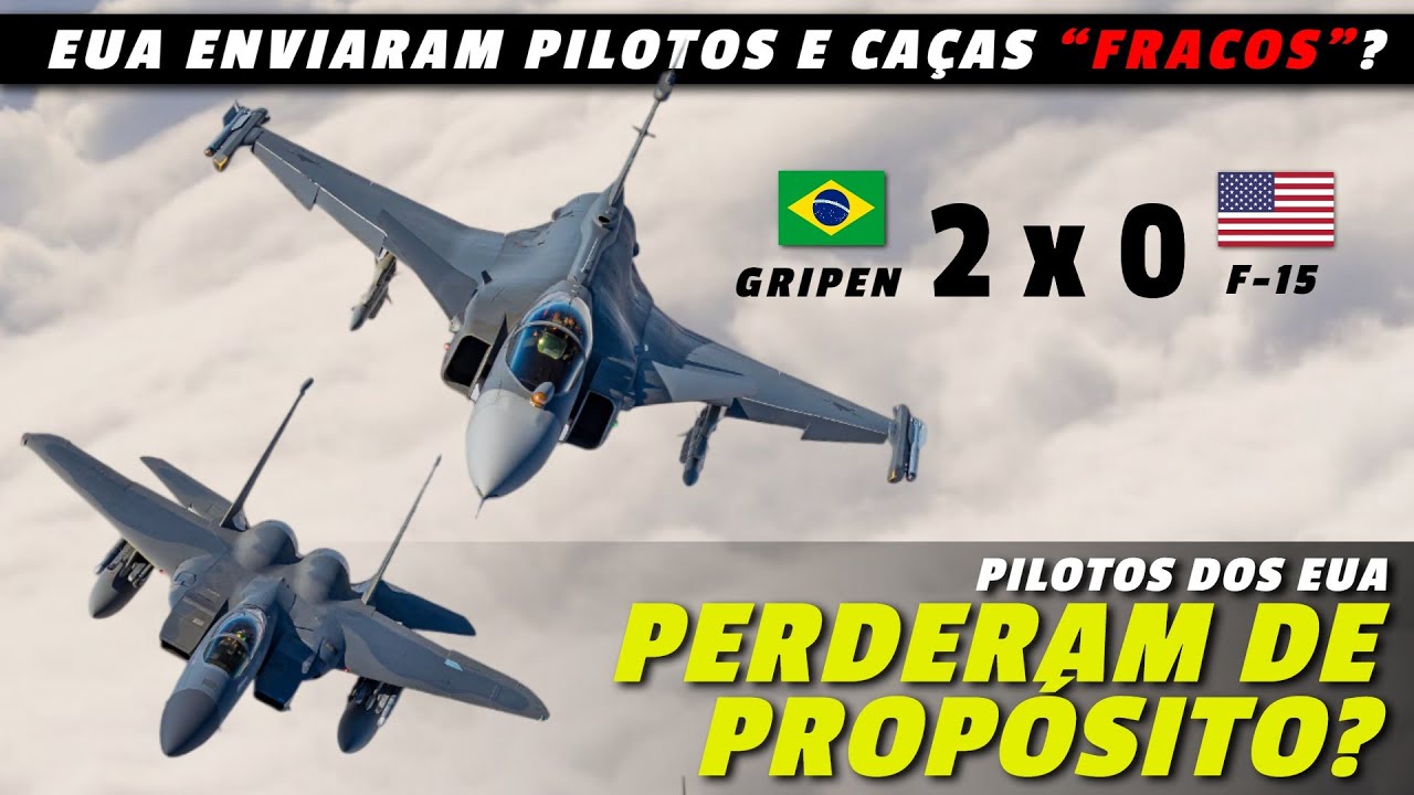 Pilotos dos F-15 "deixaram" os GRIPEN da FAB vencer? EUA enviaram pilotos "fracos"? ESCLARECIMENTOS