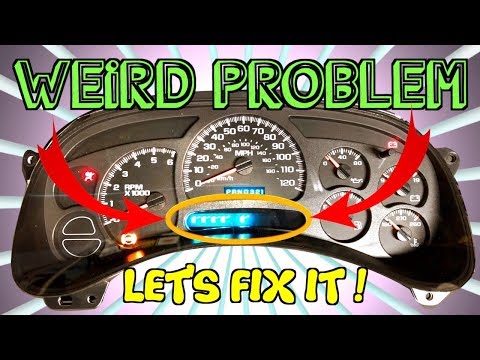 ✅ HOW TO 2003-2006 GM Chevy Silverado Cluster Weird Problem Repair