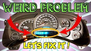 ✅ HOW TO 2003-2006 GM Chevy Silverado Cluster Weird Problem Repair
