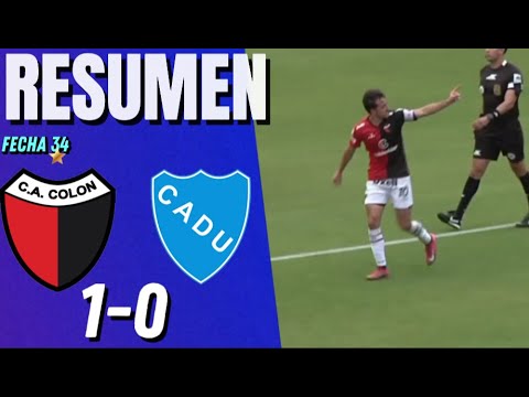 Colón - Defensores Unidos | Resumen | Primera Nacional 2025 | Fecha 34
