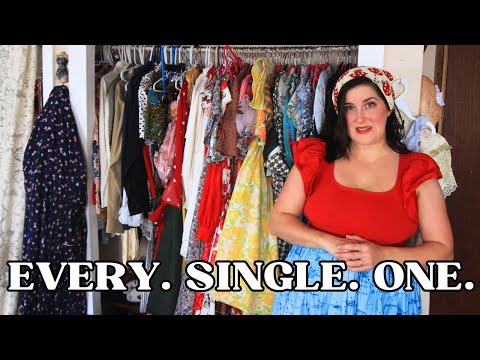 Trying on ALL of My Vintage Dresses and Curating My Wardrobe for Spring