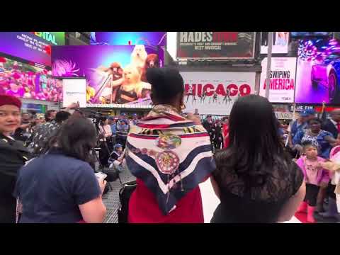 Da Jue Yang Yan, Time Square, opening ceremony of the Yang Yan World Peace Painting Exhibition Tour