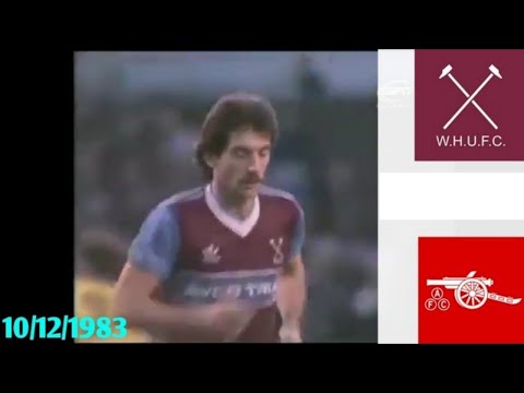 West Ham vs Arsenal 10/12/1983- First Division 1983/1984