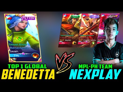 Top 1 Global Benedetta vs. Nexplay (MPL-PH Team) ~ Mobile Legends