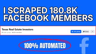 How To Scrape UNLIMITED Leads From Facebook Groups (100% Automated)