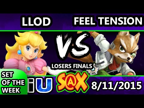 S@X 110 - Feel Tension (Fox) Vs. VGz | lloD (Peach) SSB4 Losers Finals - Smash Wii U - Smash 4