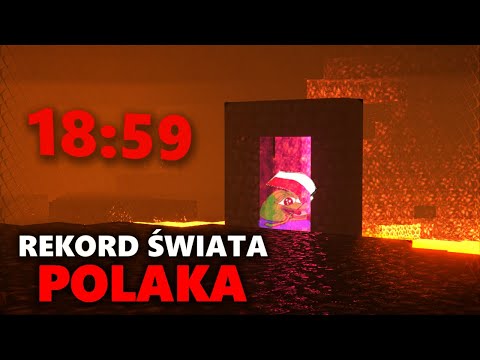 POLAK POBIŁ REKORD ŚWIATA SPEEDRUN - reakcja @TheEwron (Minecraft)