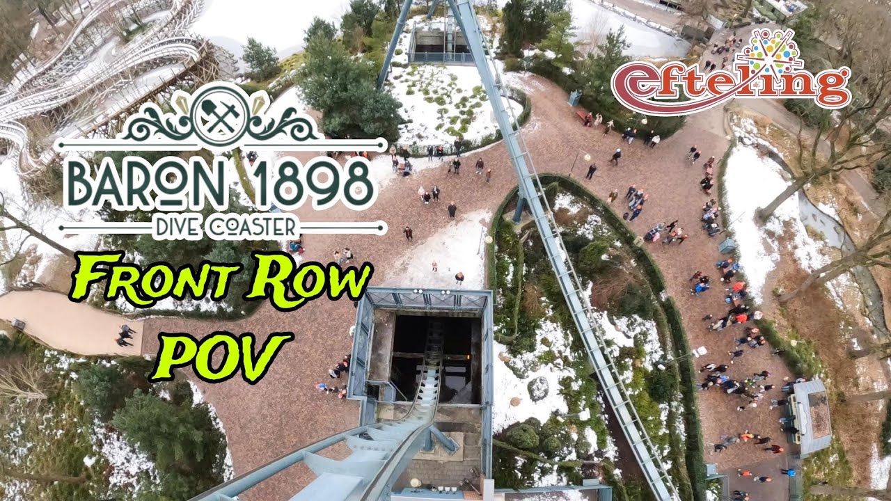 Baron 1898 Roller Coaster Front Row POV at Efteling