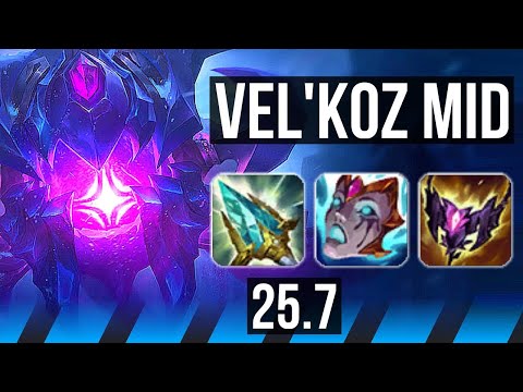 VEL'KOZ vs GALIO (MID) | KR Diamond | 25.7