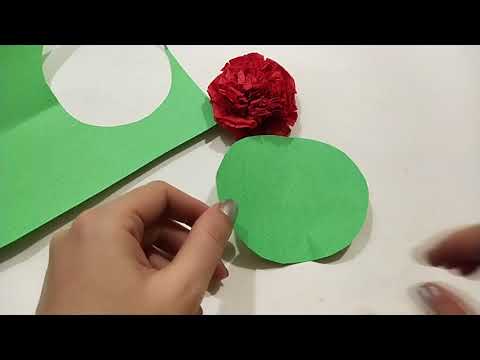 video tutorial of tissue paper flowers