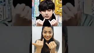 Taehyung & Rashmika finger tutting#rashmikamandanna#taehyung#bts