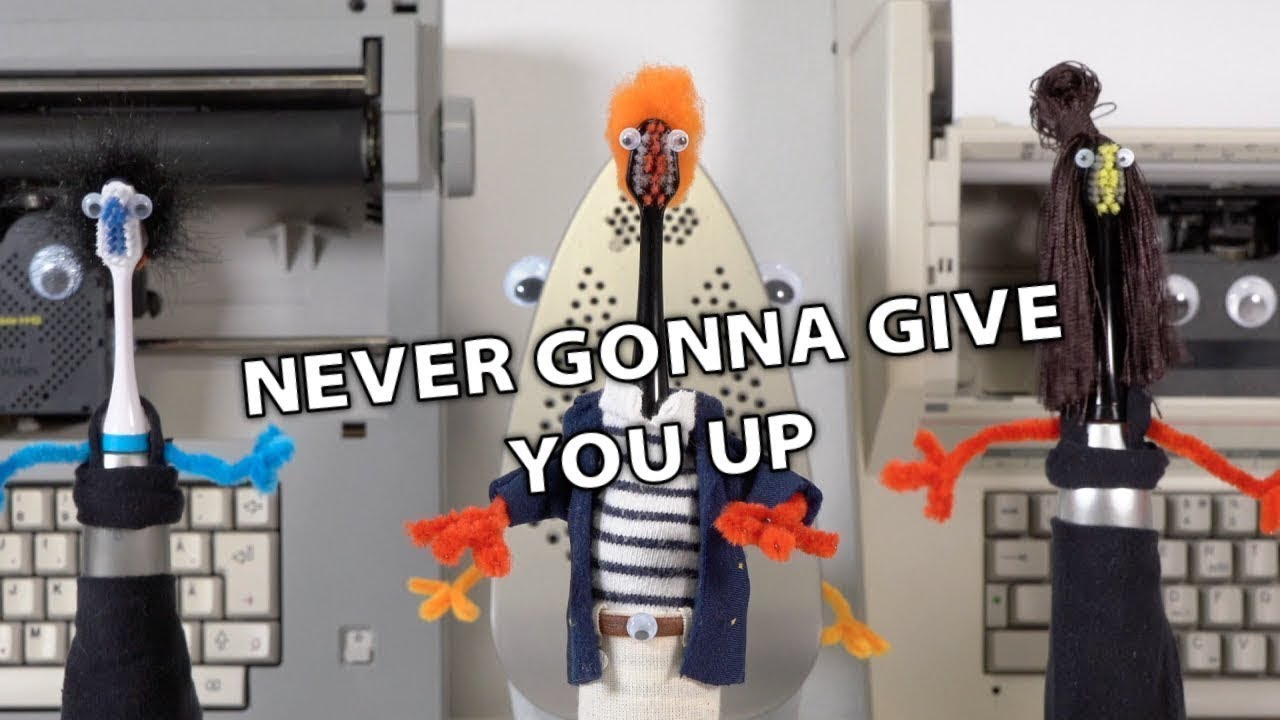 Never Gonna Give You Up on Electric Toothbrushes
