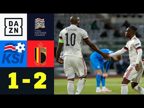 Lukaku-Doppelpack reicht gegen tapfere Vikinger: Island - Belgien 1:2 | UEFA Nations League | DAZN