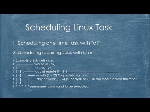 Scheduling Linux Task with "at" and "cron"