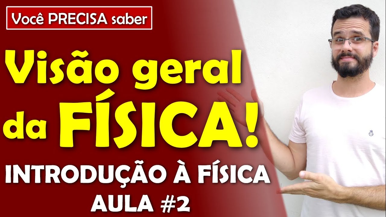 Visão geral da Física (O que estuda a Física?) - Aula de INTRODUÇÃO À FÍSICA #2