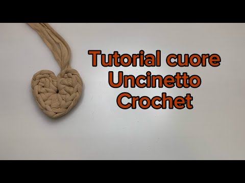 Easy crochet heart for beginners