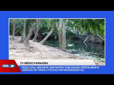 Poço azul em Monsenhor Gil encanta com águas cristalinas